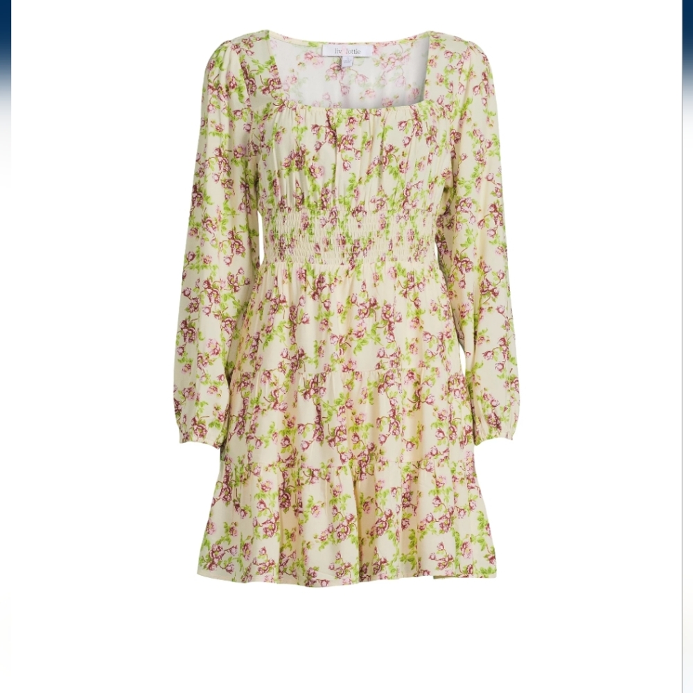 Liv & Lottie Floral Smocked Dress